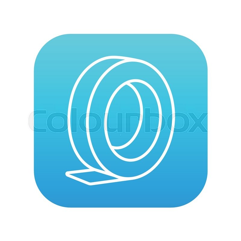 800x800 Roll Of Adhesive Tape Line Icon For Stock Vector Colourbox