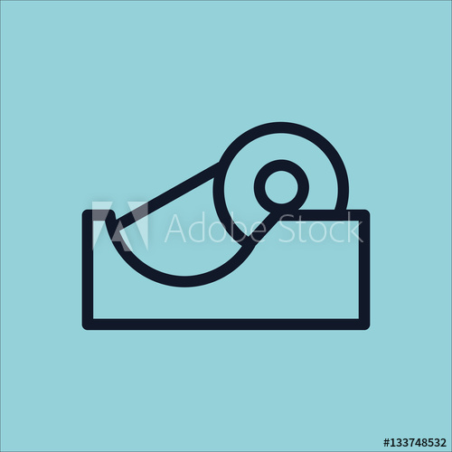 500x500 Scotch Tape Roll Icon Illustration Isolated Vector Sign Symbol