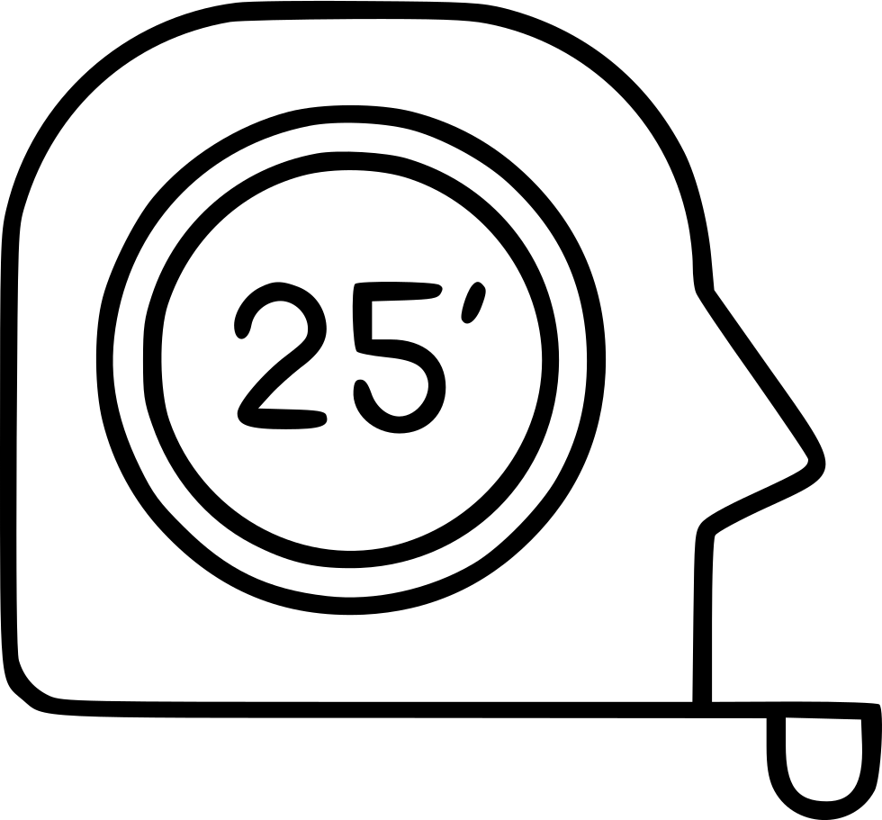 980x911 Tape Measure Roulette Instrument Length Roll Distance Png Icon