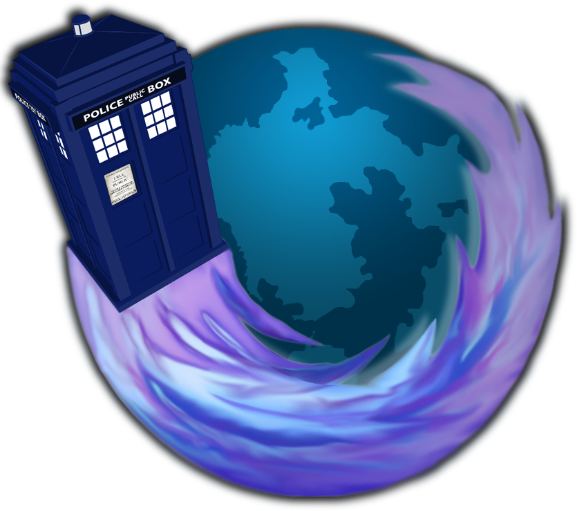 Tardis Firefox Icon 835x739 Tardis Firefox Icon