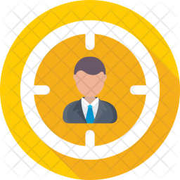 Person Target Icon Of Flat Style 256x256 Person Target Icon Of Flat Style
