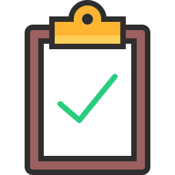 256x256 Task Complete Icon Outline Filled