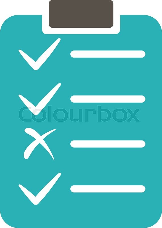 569x800 Task List Icon From Commerce Set Stock Vector Colourbox