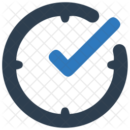 256x256 Task Completed Icon Of Flat Style