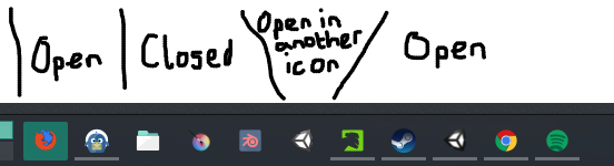 552x150 Icons Only Task Manager