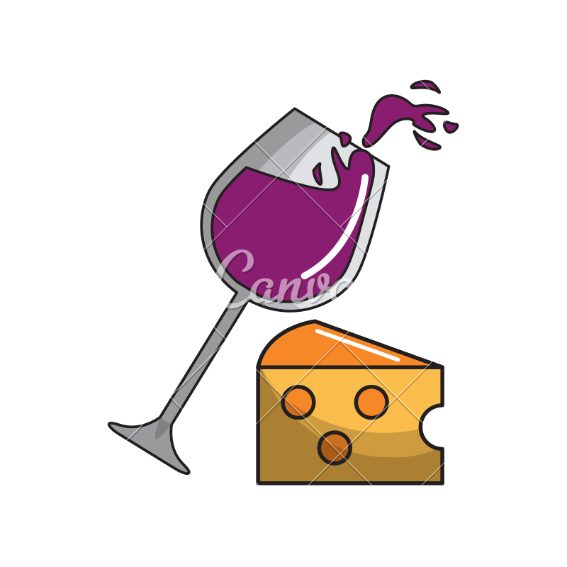 800x800 Glass Wine And Cheese Tasty Icon