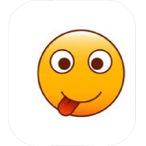 300x300 Hungry Emoticon Emoji Symbol Yummy Yellow Smiley Flat Design White