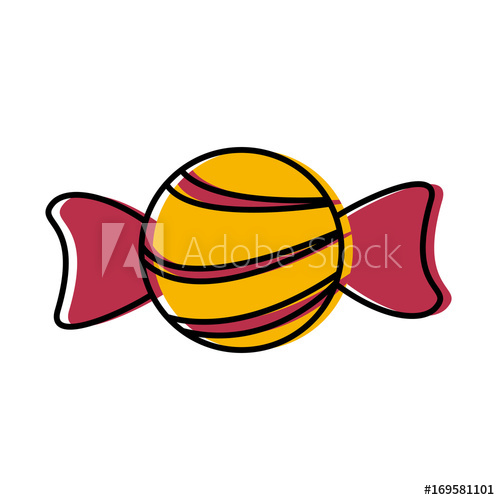 500x500 Candy Sweet Delicious Tasty Icon Vector Illustration