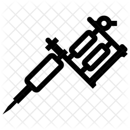 256x256 Tattoo Machine Icon Of Line Style