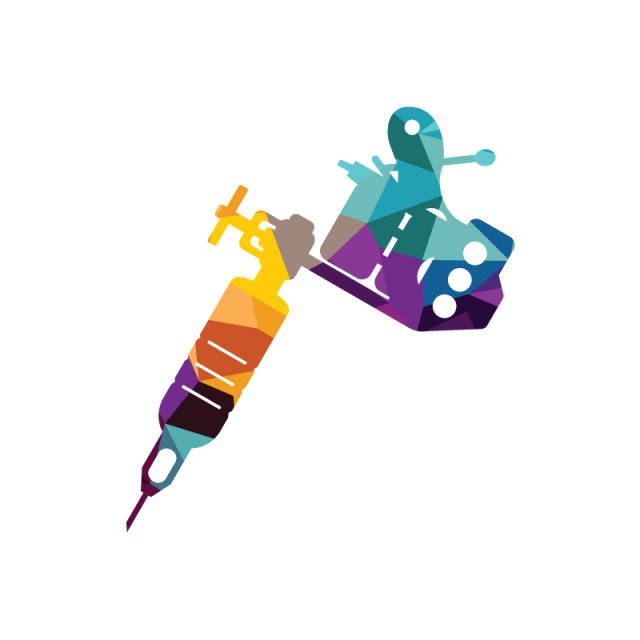 640x640 Colorful Tattoo Machine Icon, Tattoo, Machine, Needle Png