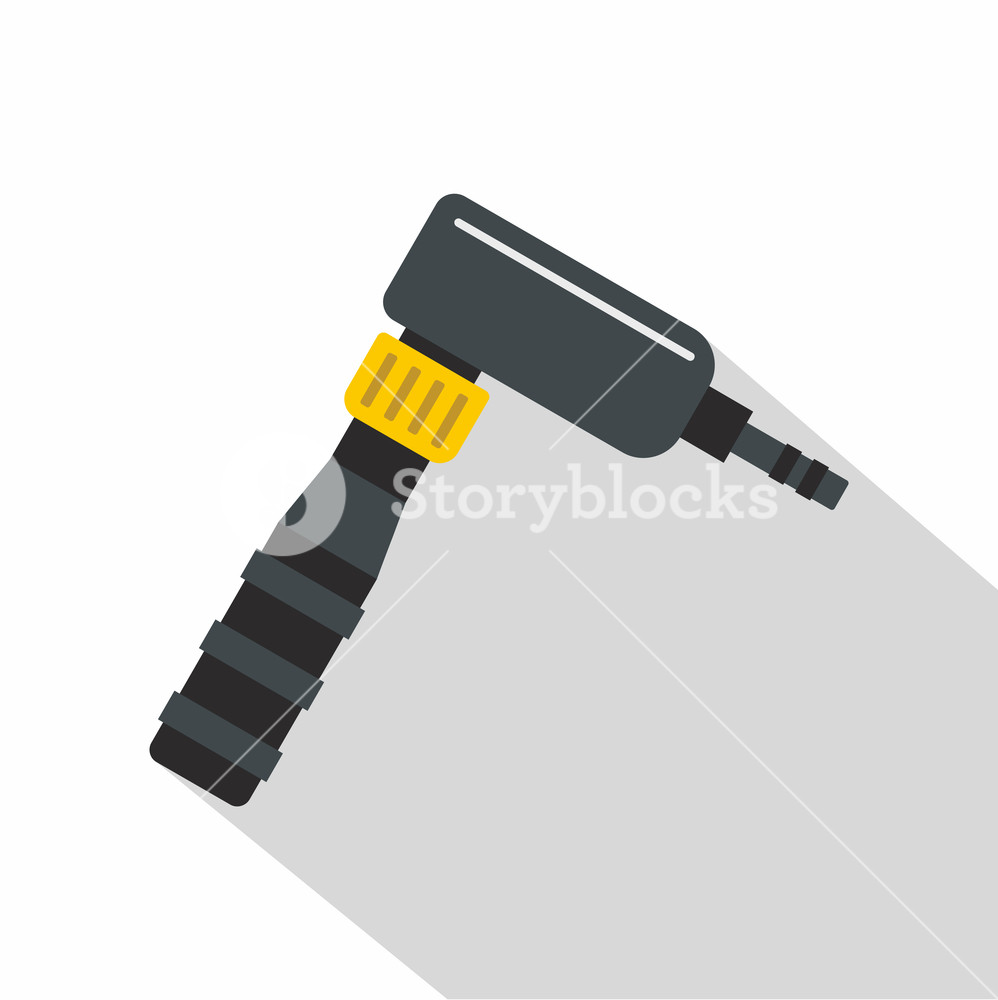 998x1000 Hand Draw Rotary Tattoo Machine Icon Flat Illustration Of Hand