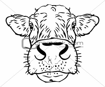 340x283 Image Cow Face Tattoo Icon From Crestock Stock Photos