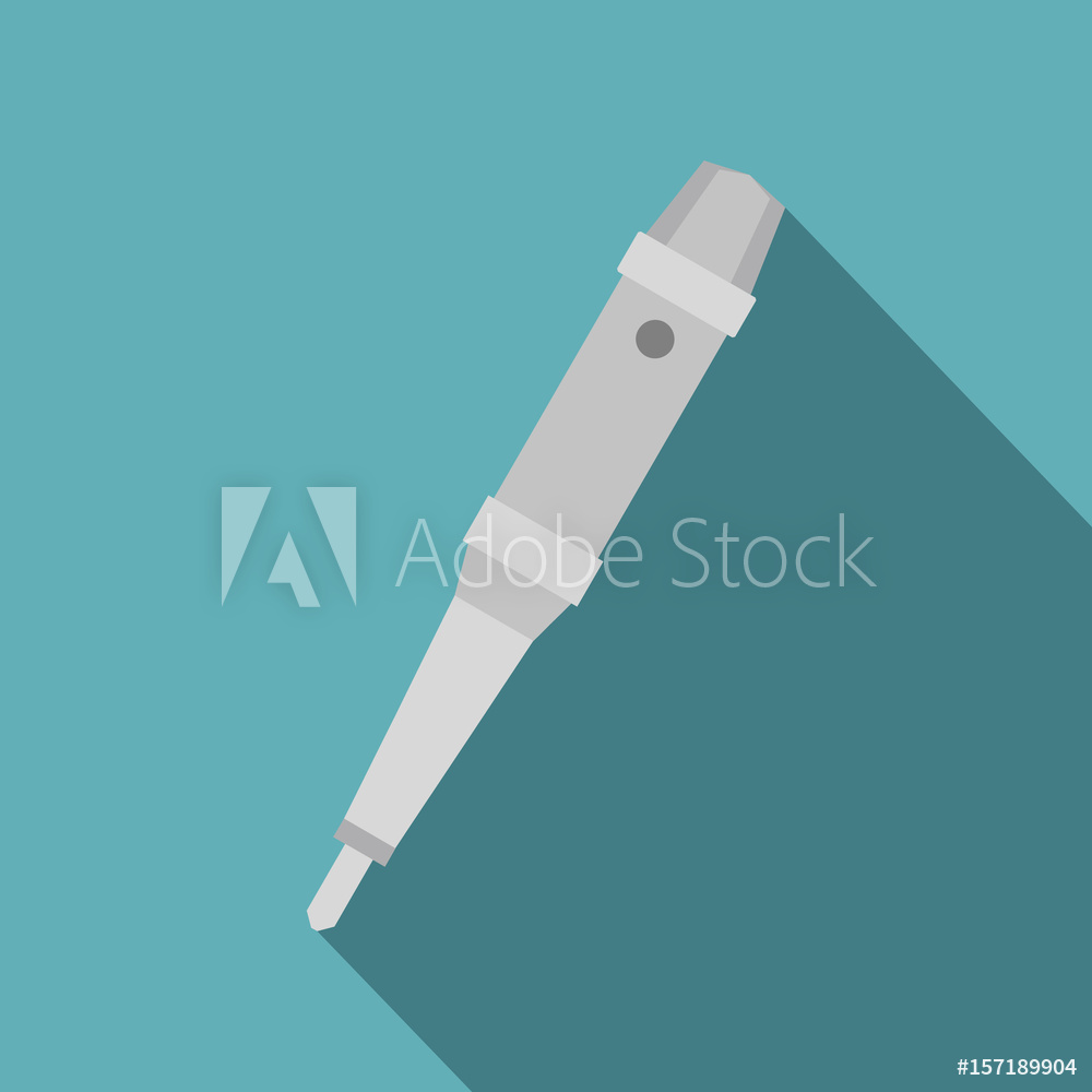 1000x1000 Photo Art Print Grip Of Tattoo Machine Icon, Flat Style