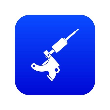 450x450 Coil Tattoo Machine Icon Digital Blue