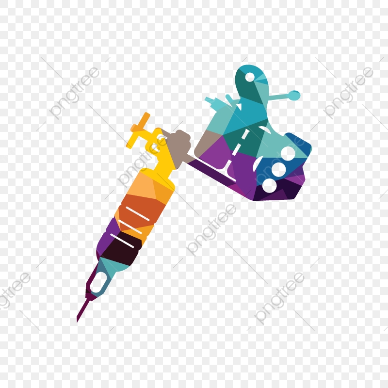 800x800 Colorful Tattoo Machine Icon, Tattoo, Machine, Needle Png