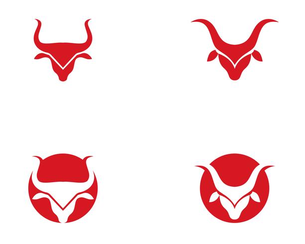 613x490 Bull Taurus Logo Template Vector Icon Illustration