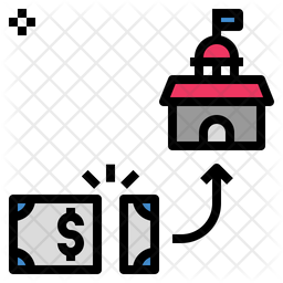 256x256 Tax Icon Of Colored Outline Style