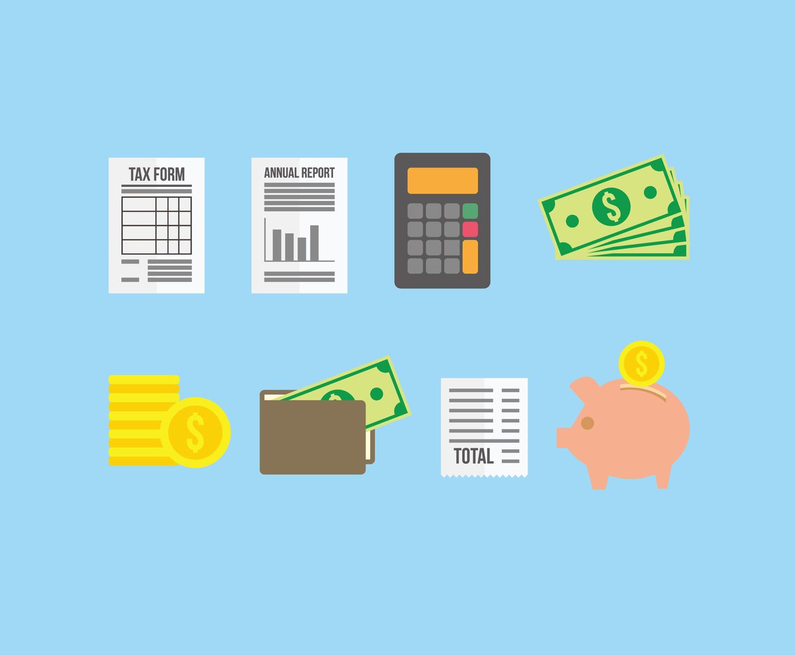 1136x936 Tax Icons Vector Vector Art Graphics