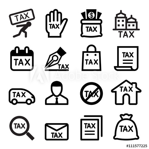 500x500 Tax Icon Set