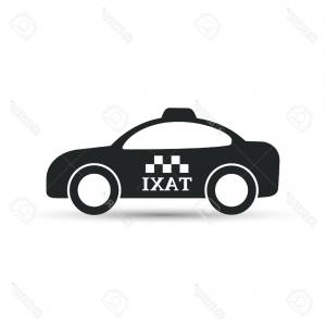 300x300 Yellow Taxi Service Car Front View Cab Icon Image Catchsplace