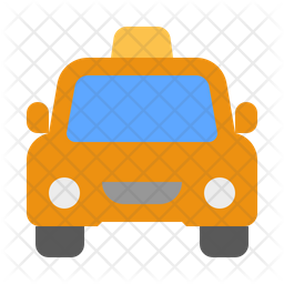 256x256 Taxi Icon Of Flat Style