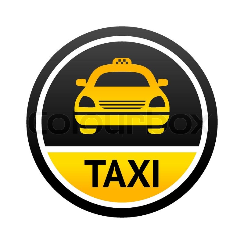 800x800 Taxi Cab Button, Vector Icon Stock Vector Colourbox