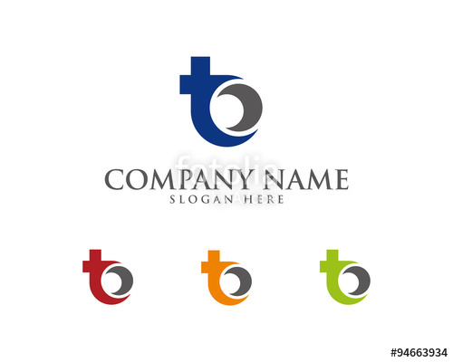 500x400 T B Letter Logo Icon Stock Image And Royalty Free Vector