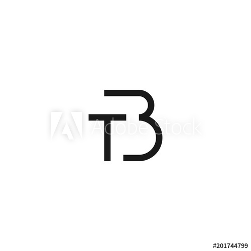 500x500 Letter Tb Or Bt Logo Icon Design Template Elements