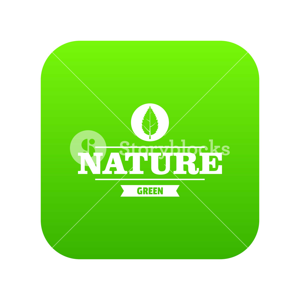 1000x1000 Eco Greens Icon Green Vector Isolated On White Background Royalty