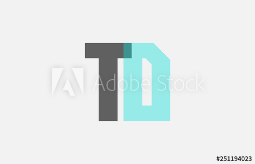 500x323 Grey Pastel Blue Alphabet Letter Combination Td T D For Logo Icon