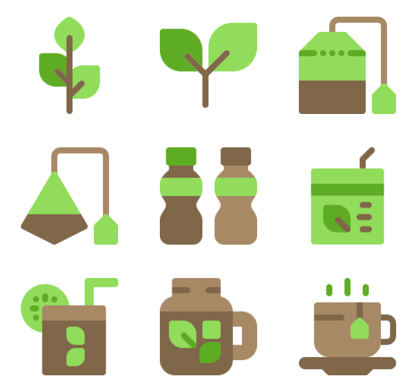 Tea Bag Icons 600x564 Tea Bag Icons