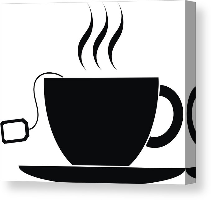 Cup With Tea Bag Icon Canvas Print Canvas Art 678x644 Cup With Tea Bag Icon Canvas Print Canvas Art