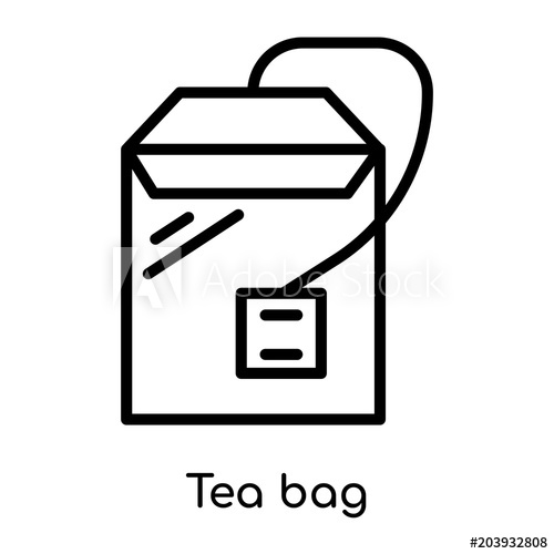 Tea Bag Icon Isolated On White Background 500x500 Tea Bag Icon Isolated On White Background