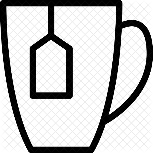 Teabag Icon Of Line Style 512x512 Teabag Icon Of Line Style