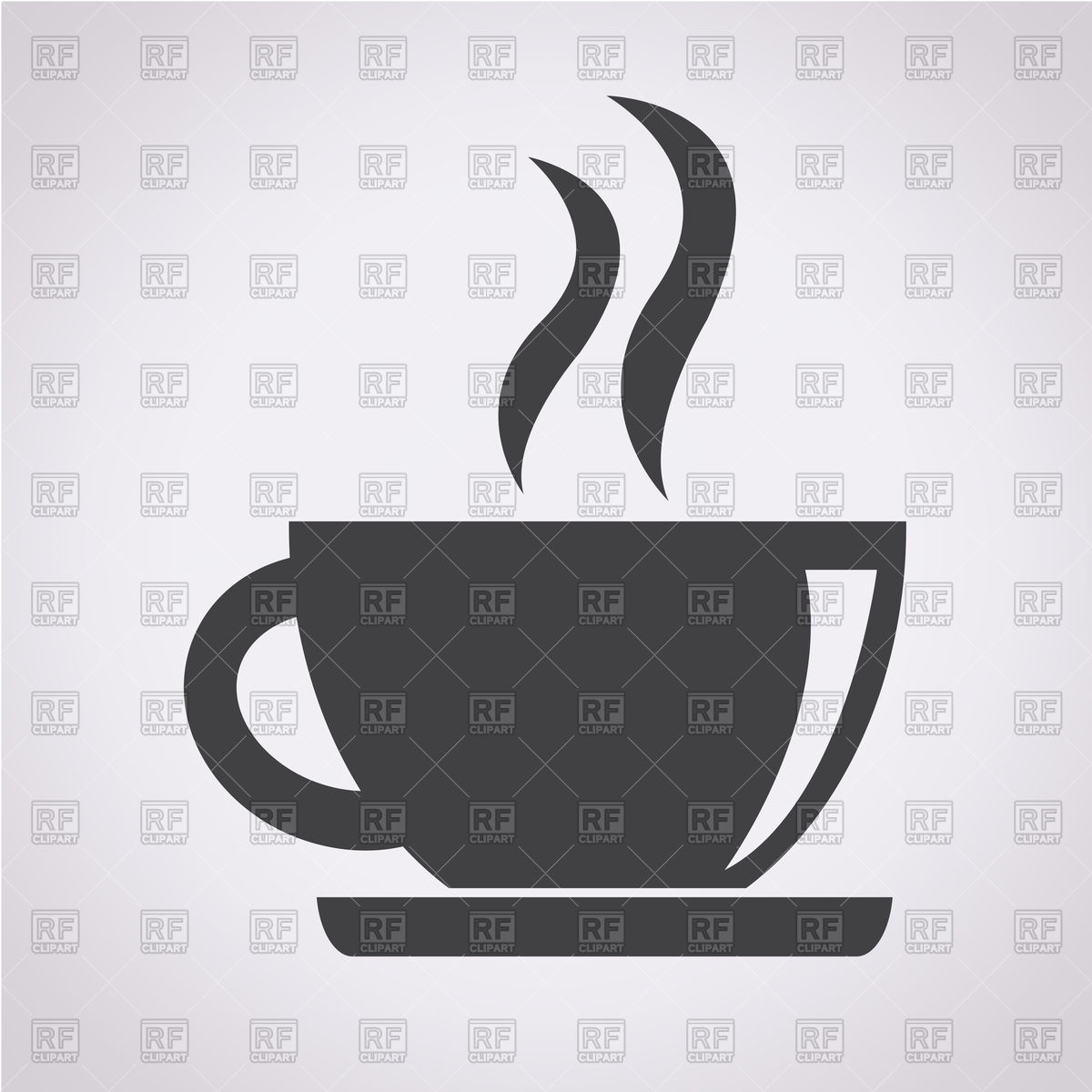 1200x1200 Hot Cup Icon On Grey Background Vector Image Of Icons And Emblems