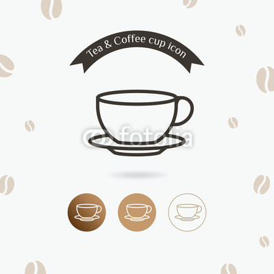 400x400 Tea Cup Icon Coffee Cup Icons In Line Style Design, Hot Drink