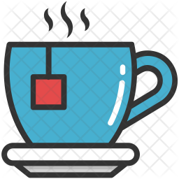 256x256 Tea Cup Icon Of Colored Outline Style