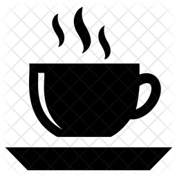 256x256 Hot Tea Icon Of Glyph Style