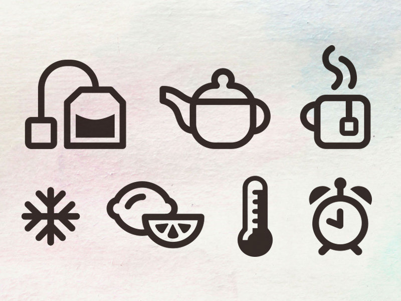800x600 Tea Icons