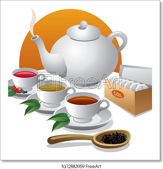 561x581 Free Art Print Of Tea Icon Freeart