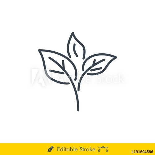 500x500 Tea Leaves Icon Vector