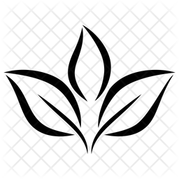 256x256 Tea Leaves Icon Of Glyph Style