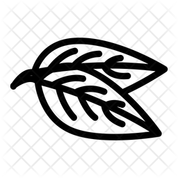 256x256 Tea Leaf Icon Of Line Style