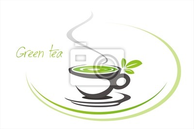 400x267 Green Tea, Tea Leaves Icon, Business Logo Design Robbins Canvas