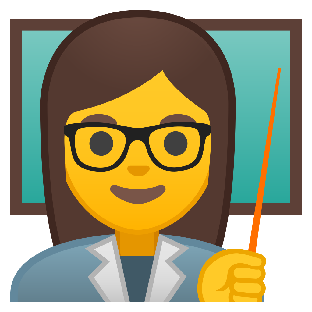 1024x1024 Woman Teacher Icon Noto Emoji People Profession Iconset Google