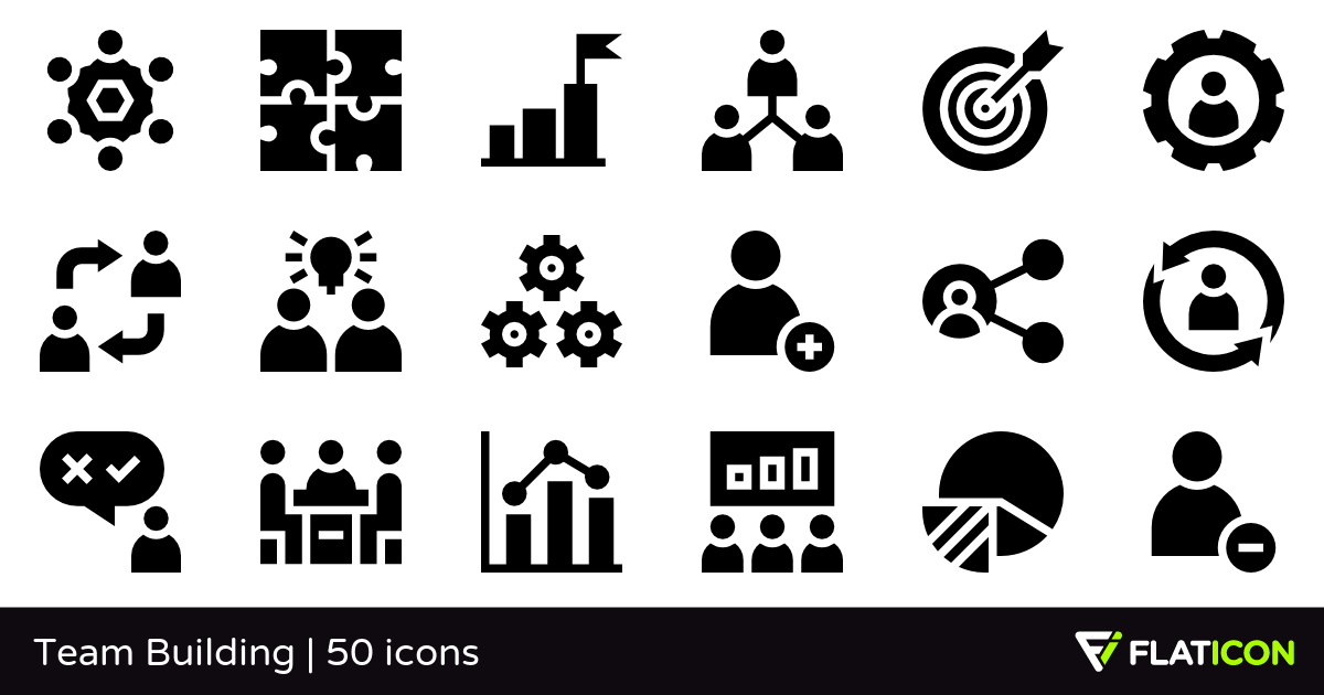 1200x630 Team Building Premium Icons