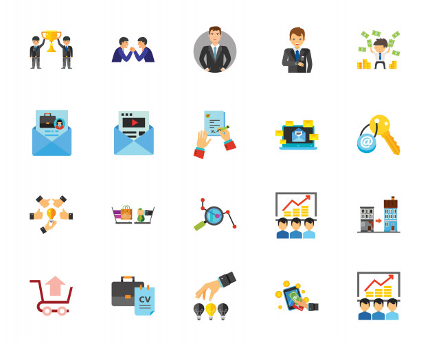 626x500 Teambuilding Icon Set Vector Premium Download