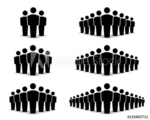 500x399 People Icons Set Team Icon Group Of People Vector