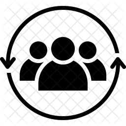 256x256 Team Icon Of Glyph Style