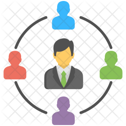256x256 Team Leader Icon Of Flat Style
